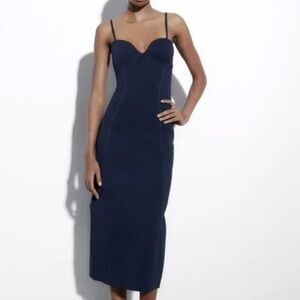 Zara Tight Fitted Midi Dress- Size S